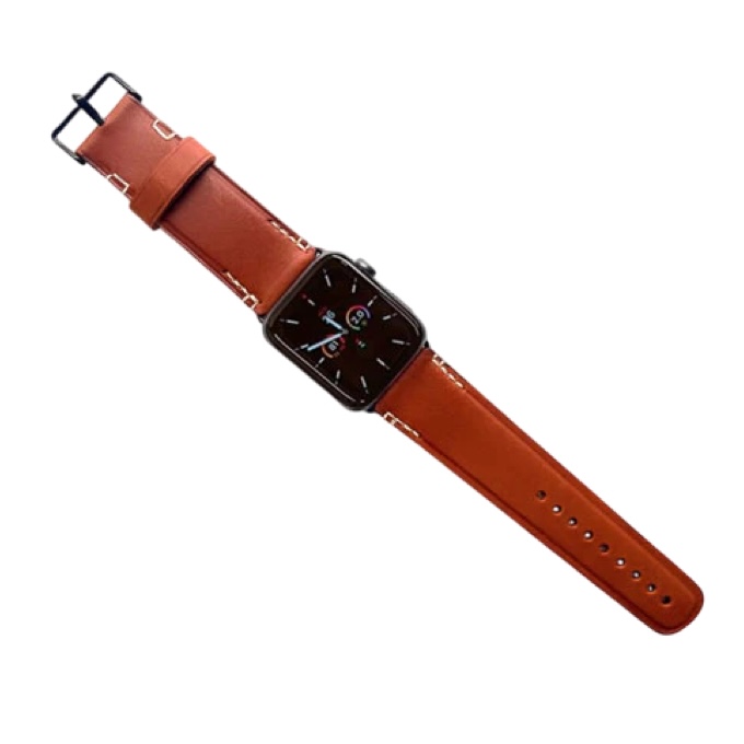 LEATHER APPLE WATCH BANDS - BROWN