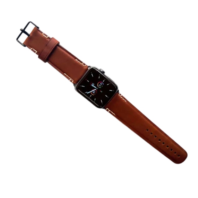 LEATHER APPLE WATCH BANDS - DARK BROWN