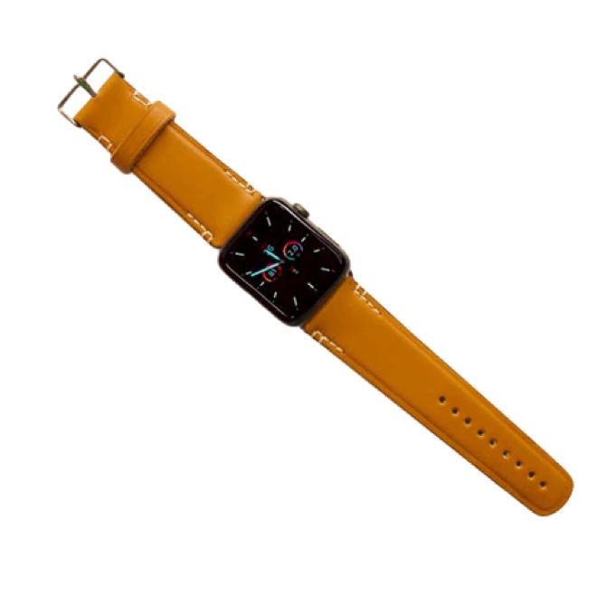 LEATHER APPLE WATCH BANDS - LIGHT BROWN