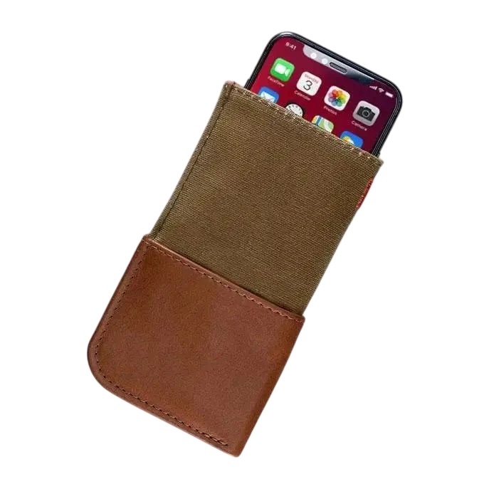 LEATHER IPHONE CASE - BROWN